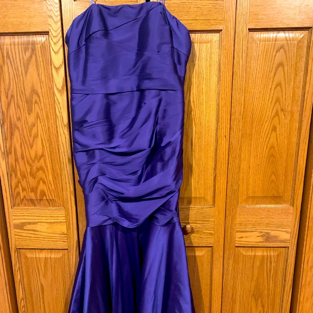 Size 14 Adrianna Papell strapless trumpet gown